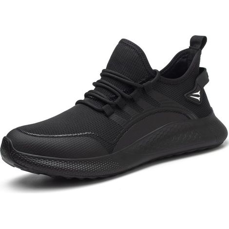 Chaussures de Sécurité, Hommes Femmes Legere Confortable Antidérapant Basket securite, Chaussures de Travail avec Embout de Protection en Acier Chaussure(Noir EU 40) Chaussures de sécurité (1/5)
