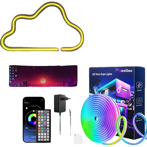 Lumière LED Néon, Variations de Couleurs RGB, Design Étanche, RGB-30m (1/2)