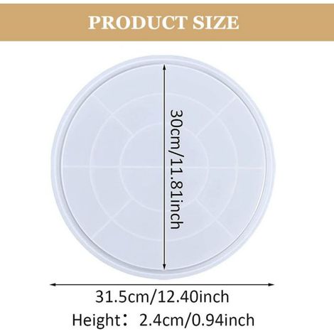 Moule À Pâtisserie - Rond - Silicone Alimentaire - Pour Plats Et Dessous De Verre - 1 Pièce (1/5)