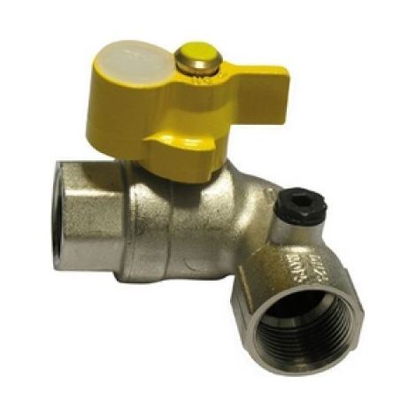 VALVOLA A SFERA GAS FF A SQUADRA S.ZA SERRATURA 3/4"