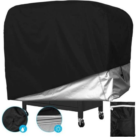 Housse de Barbecue - Protection UV et Anti-Pluie en PVC de Haute Qualité - Blanc - 80 x 66 x 100 cm (1/4)