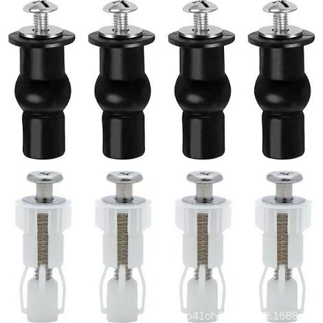 pairs of rubber expansion bolt seats for toilet fixing, suitable for most toilets (1/5)
