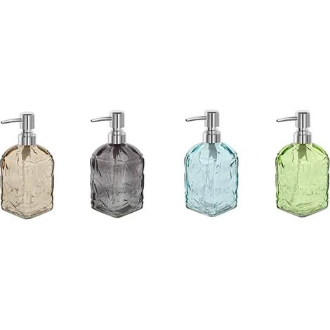 Dosasapone in Vetro Boston Dim. CM(LXPXH):7,5 x 7,5 x 17,8 Colori Idroweb