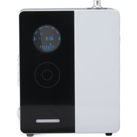 Diffuseur d'huiles essentielles mural électrique 200 ml avec point d'accès Wi-Fi intégré, pour la maison ou le bureau, 100-240 V, noir, prise américaine. (1/5)