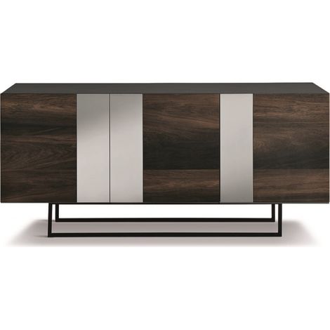 Madia 3 ante in legno 180 cm Rovere Termico piedini sagomati - ROMEO (1/2)