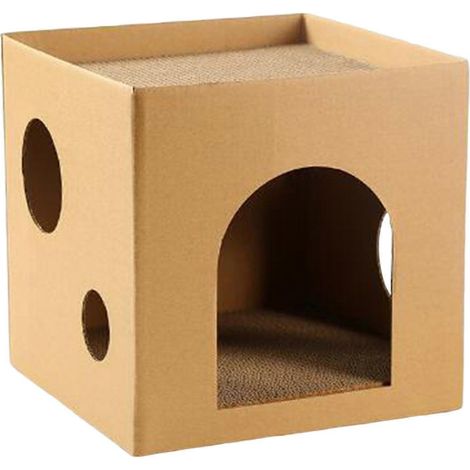 Griffoir pour chat d'intérieur, lit et aire de jeux pour chats (1/4)