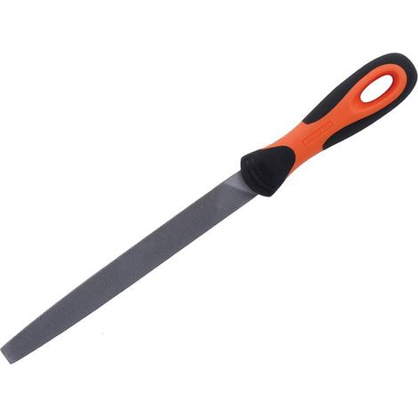 Bahco 1-110-08-1-2 ERGO Handled Engineering Flat Bastard File 200mm 8in BAH11081H (1/3)