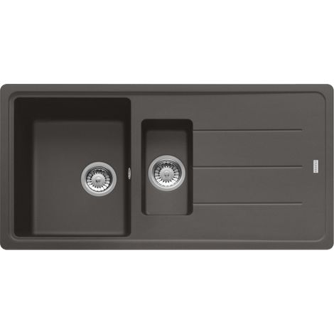 Franke Boston BFG 651-97. Tipo di lavello: Lavello montato su piano, Forma del lavandino: Rettangolare, Materiale del lavandino: Fragranito. Larghezza: 970 mm, Profondità: 500 mm, Al... - 114.0714.177