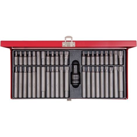 Coffret 43 embouts à choc 10mm – Version à impact – Pour mécanique automobile et maintenance industrielle – Coffret métallique compact – King Tony (1/3)