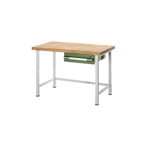 Banco de trabajo de altura regulable  bastidor modular  1 cajón