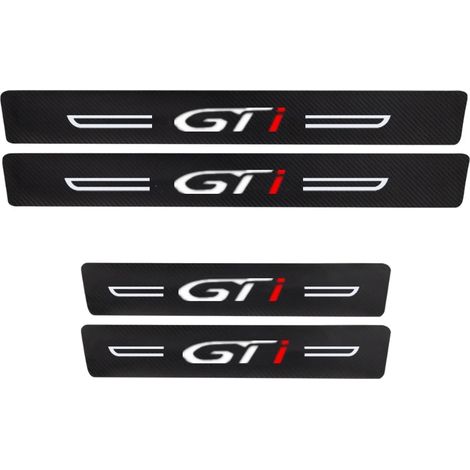 (4 pièces pour GTi) Autocollants de seuil de porte,de coffre et de pare-chocs pour Peugeot GT GTLine 3008 4008 206 307 207 208 2008 408 406 508 308 (1/3)