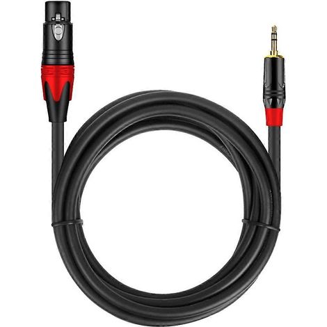 Câble audio microphone 3,5 mm vers XLR (3 broches) femelle-mâle- (1/5)