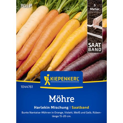Kiepenkerl Saatgut Möhren Harlekin Mischung F1 Saatband für ca. 1,25 – 1,5 m²