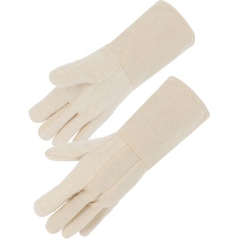Gant coton tissé Paume double épaisseur Manchette 15 cm T10 - SINGER - PRP75415  T10 (1/2)