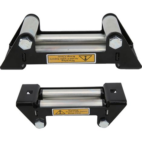 Guide-câble à rouleaux pour treuil automobile côte à côte, 152 mm/6 pouces, en fer galvanisé - Entretien et remplacement universels (1/5)