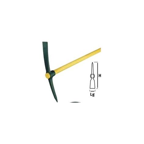 Pioche terrassier douille ronde 2 kg – Longueur 55 cm – Pour depierrer et dessoucher – Outil efficace pour terrassement