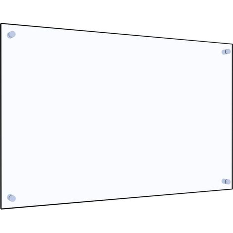 Dosseret de cuisine Fond de hotte Crédence de cuisine Transparent 80x50 cm Verre trempé NSME9600 (1/5)