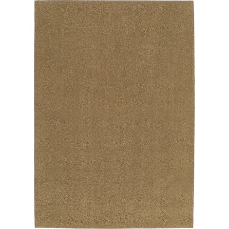 BOBOCHIC - Tapis poils courts NOBU uni effet bouclette 160x230 Jaune (1/5)