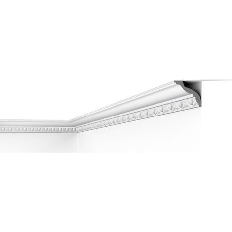 E10 DECOFLAIR Moulure de plafond Polystyrène expansé 75 x 75 x 2000 - 1 pièce (1/5)