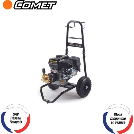 Nettoyeur haute pression thermique 200 bars 720 L/h – Moteur essence Loncin G 200 F – SKU 9020016000 – Pompe laiton avec rallonge 10 m – Comet