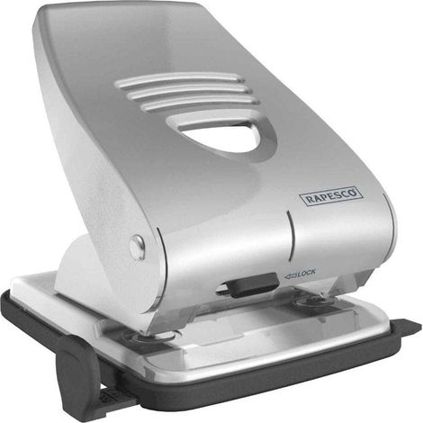 Rapesco 1024 Perforatrice a 2 Fori 835, Capacità 40 Fogli, Argento (1/2)