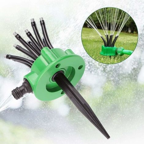Lawn Sprinkler, Buse D'arrosage Réglable, Arroseur de Pelouse Automatique Rotatif 360°, Pelouse Arroseur Tête Buse Réglable pour Pelouse Jardin Champ de Légumes (1/5)
