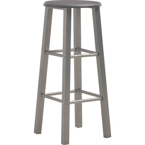 Maison Exclusive - Barhocker 2 Stk. Anthrazit MDF