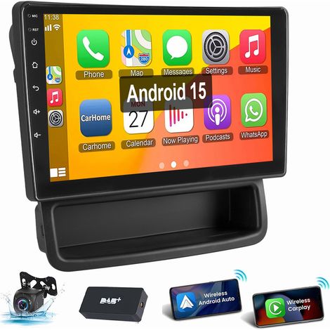 Android 15 Autoradio GPS WIFI Carplay Pour Opel Vivaro A Renault Trafic 2010-2014 1+32G DAB CAM