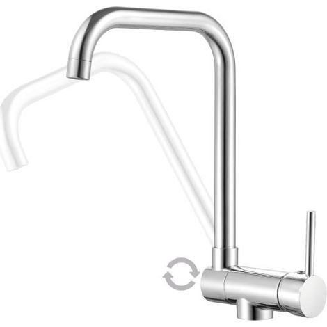 Rubinetto Miscelatore Monocomando per Lavello Serie Borealis 3/8 Idroweb (1/2)