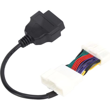 Adaptateur de câble OBD2, connecteur de conversion, outil de diagnostic automobile portable ABS, remplacement pour Tesla 12-24 V (1/5)