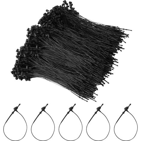 1000PCS Attache Etiquette Vetement, Attaches Étiquette Transparent, Attache Plastique Etiquettes Vetement avec Fermoir Verrou, pour Étiquettes de Prix Vêtements, Chaussures, Accessoires (1/5)
