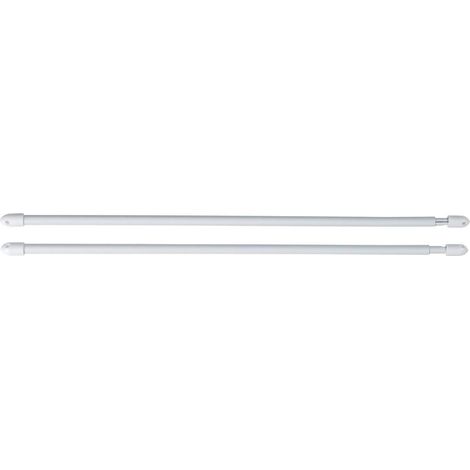 Arrêts de Fin Tringle Extensible Ø6mm - Blanc (Lot 2)