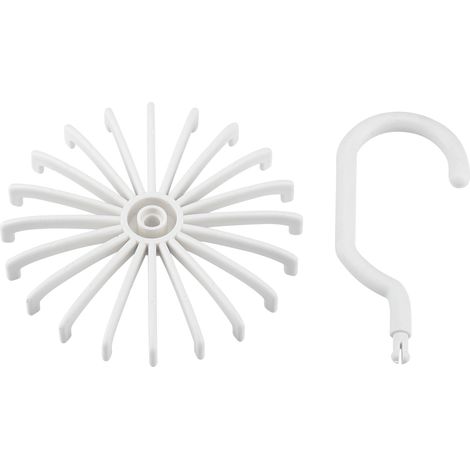 Organisateur porte-cintres – crochet rotatif 360° – cravates / ceintures / foulards
