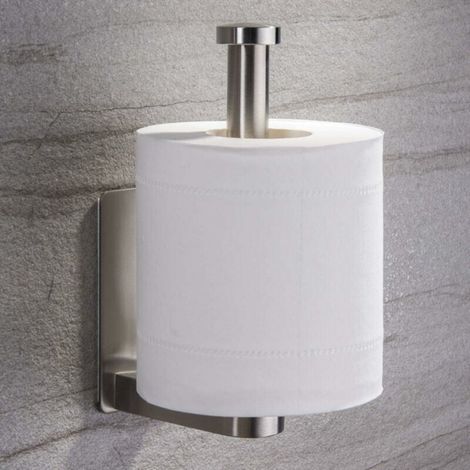 Porte Papier Toilette Auto-adhésif de sans Forage Support de Papier Mural Titulaire de Papier.Porte Rouleau Papier WC en Acier Inox Derouleur Papier (1/4)