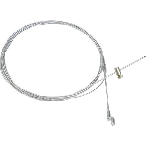 Kit de réparation de câble d'accélérateur avec raccord à vis pour tondeuse à gazon, tracteur, débroussailleuse, câble en acier de rechange de 200 cm (1/5)