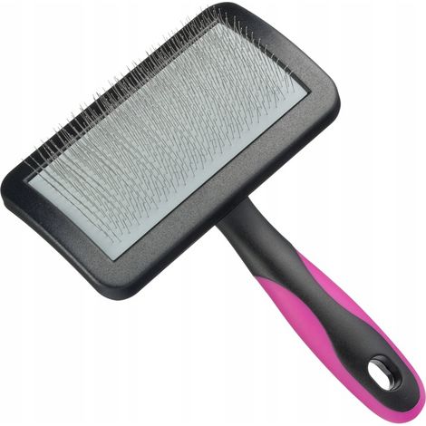 Spazzola morbida Blovi Medium Soft Slicker per cani e gatti, taglia media.
