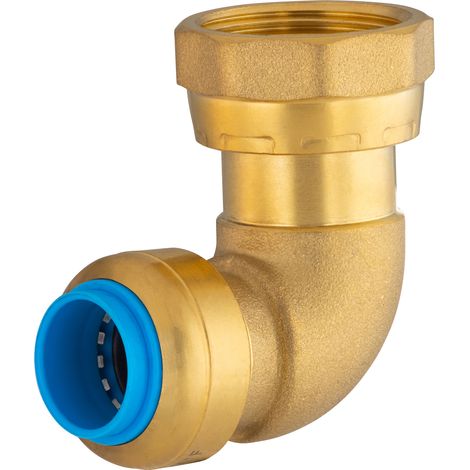 Conector automático universal cotovelo TOUT PUSH Ø16 Hembra giratoria (3/4) (1/4)