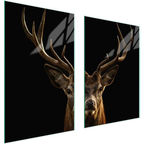 PIASTRA PROTETTIVA IN VETRO PER CUCINA 65x52 DEER (1/5)