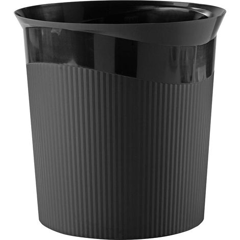 Corbeille à papier HAN Re-LOOP 18148-913 13 l (Ø x H) 288 mm x 287 mm Plastique recyclé noir 1 pc(s) W676122 (1/2)