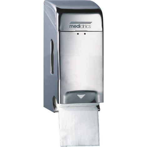 MEDICLINICS PR0784CS Dispensador Papel 2 Rollos Inox Satinado - ref: PR0784CS (1/2)