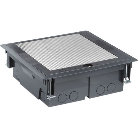 VIMAR - V54420.01 Tourelle rétractable 20M avec couvercle en acier inoxydable