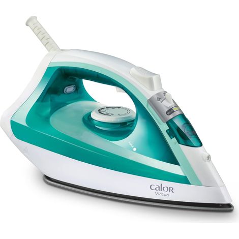 Virtuo Fer à repasser vapeur, 1800 W, Débit vapeur 24 g/min, Fonction pressing 80 g/minute, Défroissage vertical, Bleu-Vert FV1710C0 (1/5)