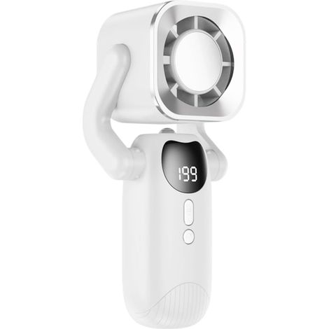Mini ventilateur portable, vitesse de ventilation réglable, flux d'air puissant, format de poche (17 x 7,5 x 5,5 cm) (1/5)