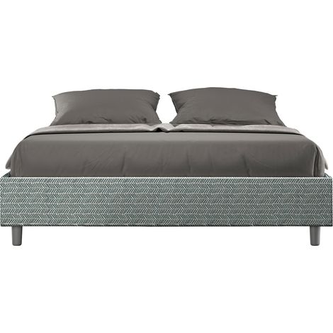 Letto Matrimoniale Sommier 160x200 cm Senza Rete Azelia Aragona 7 Azzurro (1/4)