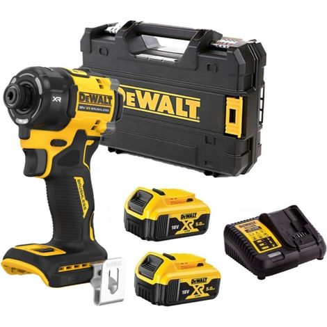 Dewalt – Visseuse à chocs hydraulique 18V DCF870P2T – Moteur Brushless – 2 batteries 5,0Ah – Couple 56Nm pour vissage rapide – Coffret TSTAK