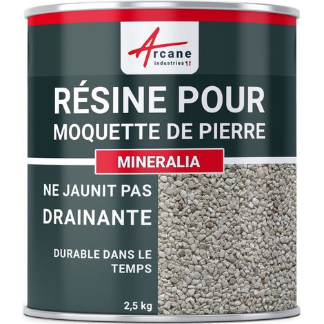 Résine moquette de pierre PU UV - Haute résistance extérieur - 2,5 kg - ARCANE INDUSTRIES