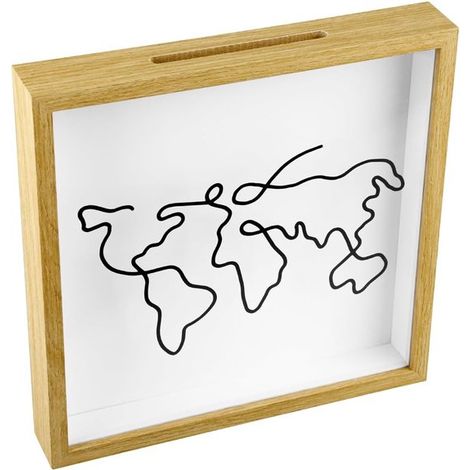 Scatola ricordo in legno, scatola souvenir creativa, grande scatola ricordo, scatola con cornice per varie marche di pellicole, 29 x 29 cm (1/5)