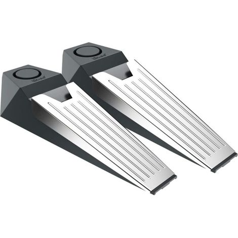 Butée De Porte Avec Alarme - Lot De 2 - 110 Db - Pour Sécurité Intérieure Et Voyage - 8,5 X 5,5 X 3,5 Cm (1/5)