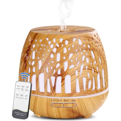 Simpeak Aroma Diffuser 400ml Ultraschall Luftbefeuchter Wald-Design pour maison bureau et détente (1/5)