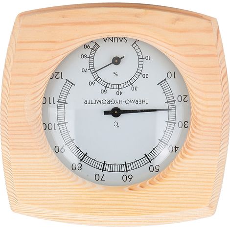 Digitales Saunaraum-Thermometer, Hygrometer, Feuchtigkeits- und Temperaturmesser (1/5)